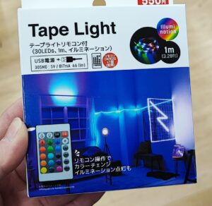 テープライト リモコン付(30LEDs、1m、イルミネーション)